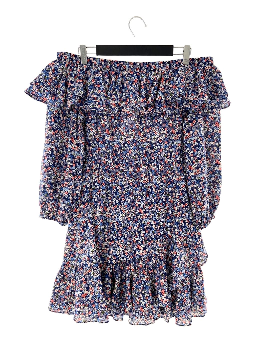 Vestido mini off shoulder