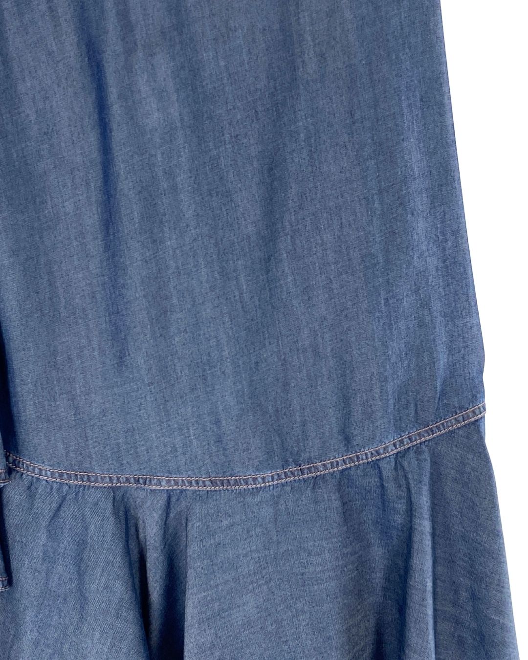 Falda wrap efecto denim