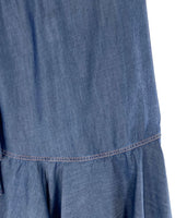 Falda wrap efecto denim