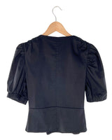 Blusa cruzada manga princesa