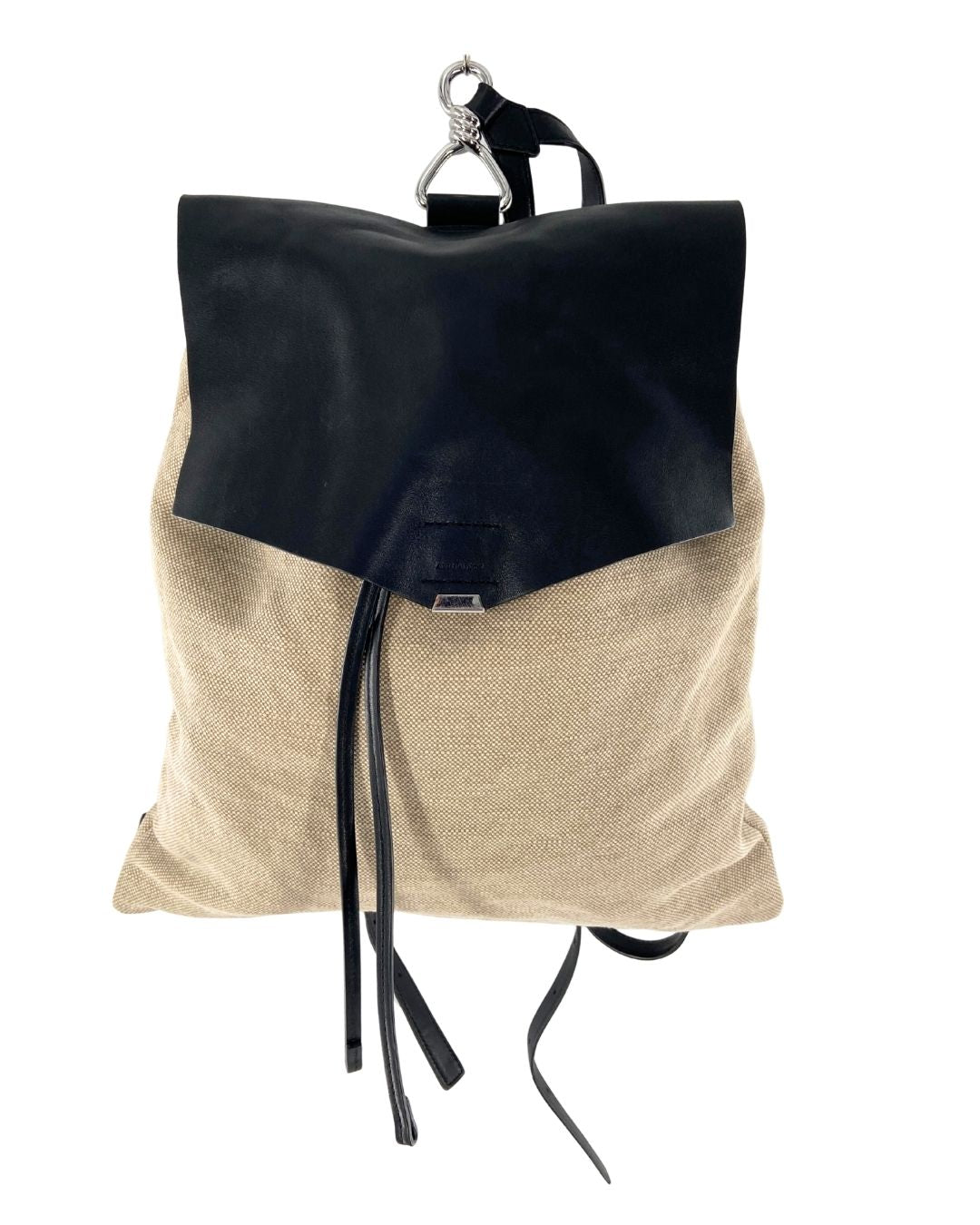 Bolso morral doble textura