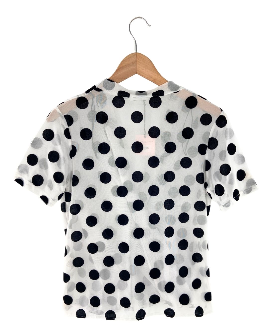 Blusa cruzada en mesh print