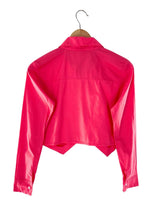 Camisa crop manga larga