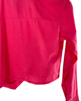 Camisa crop manga larga