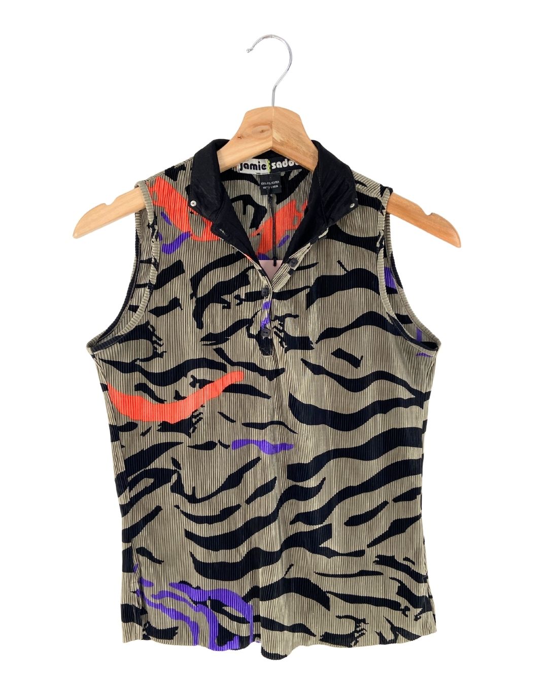 Blusa con textura y print