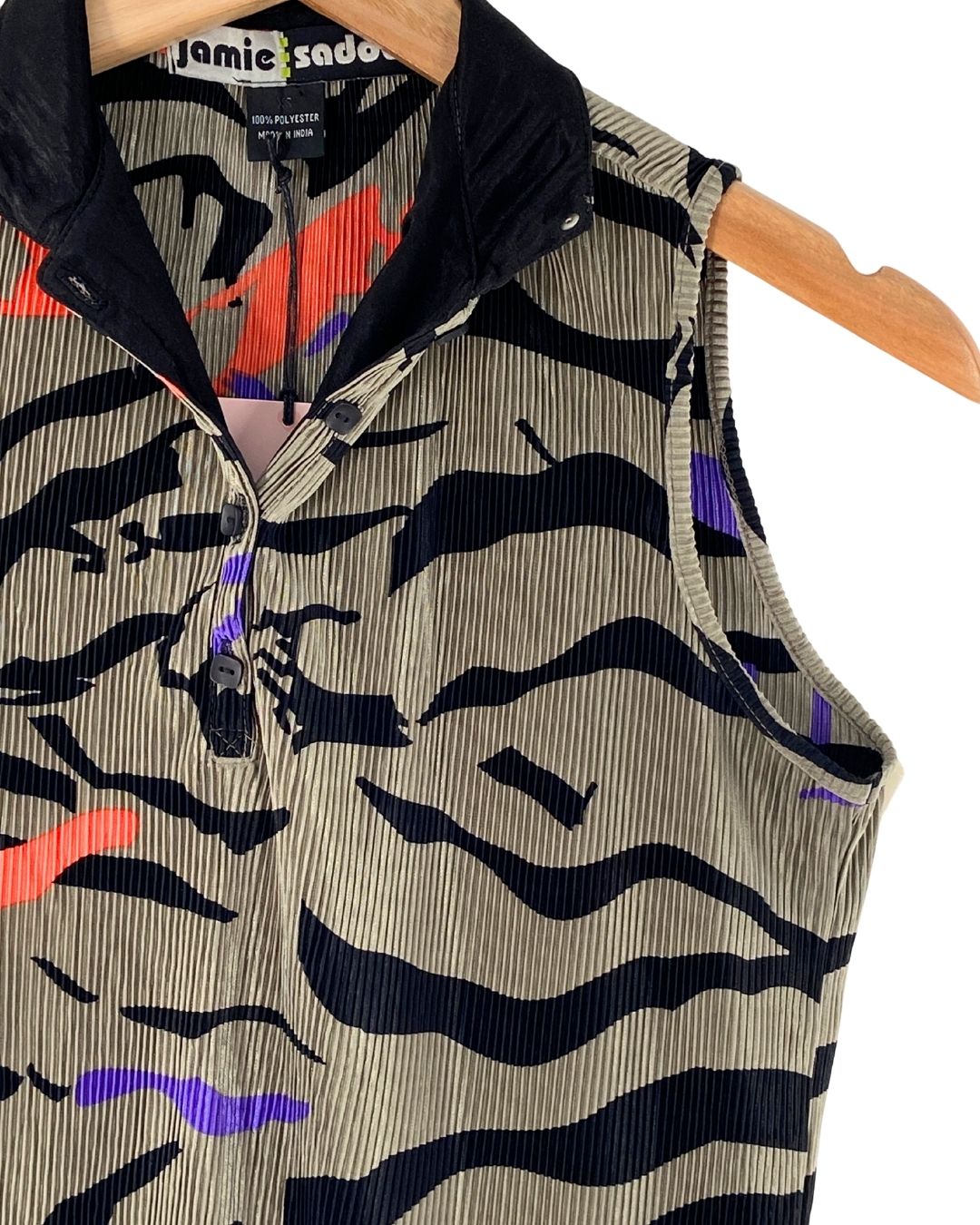 Blusa con textura y print