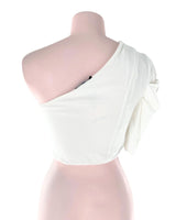 Blusa crop one shoulder