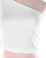 Blusa crop one shoulder