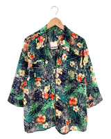 Camisa oversize print flores