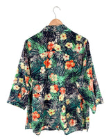 Camisa oversize print flores