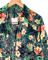 Camisa oversize print flores