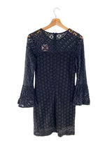 Vestido recto manga larga