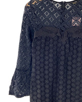 Vestido recto manga larga