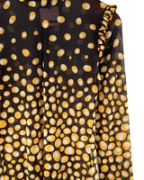 Blusa en mesh cuello alto