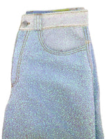 Pantalon wide leg brillantes