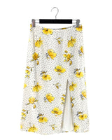 Maxi falda lapiz print flores