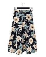 Maxi falda amplia print flores