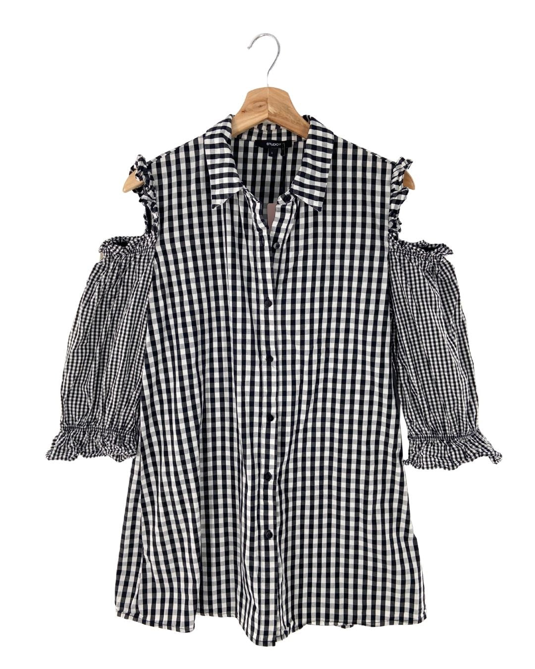 Blusa cut out en hombros print