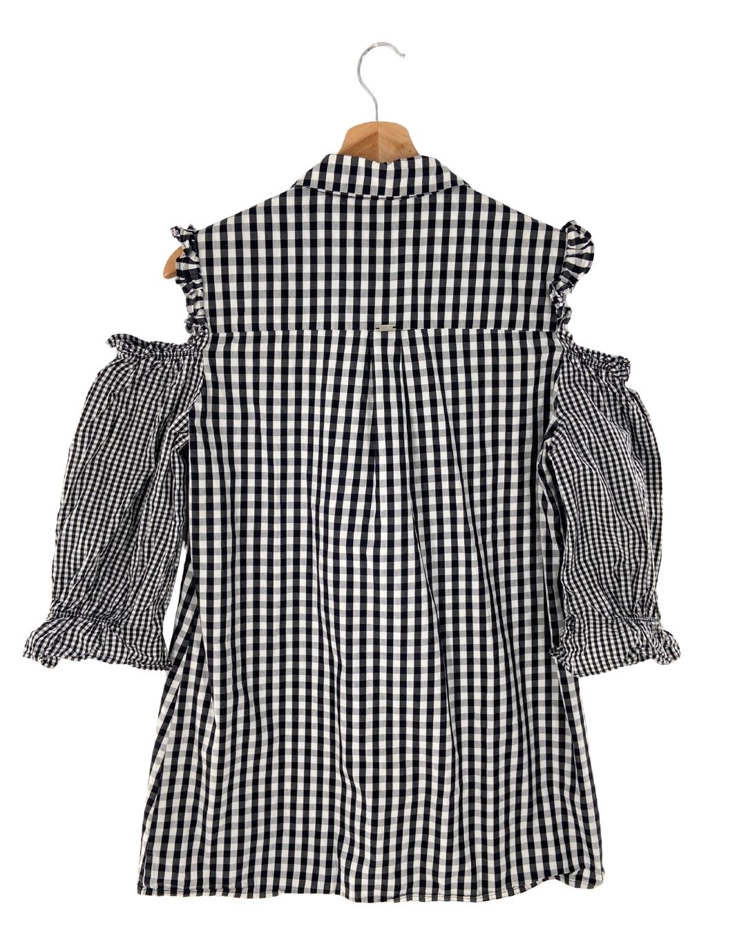 Blusa cut out en hombros print