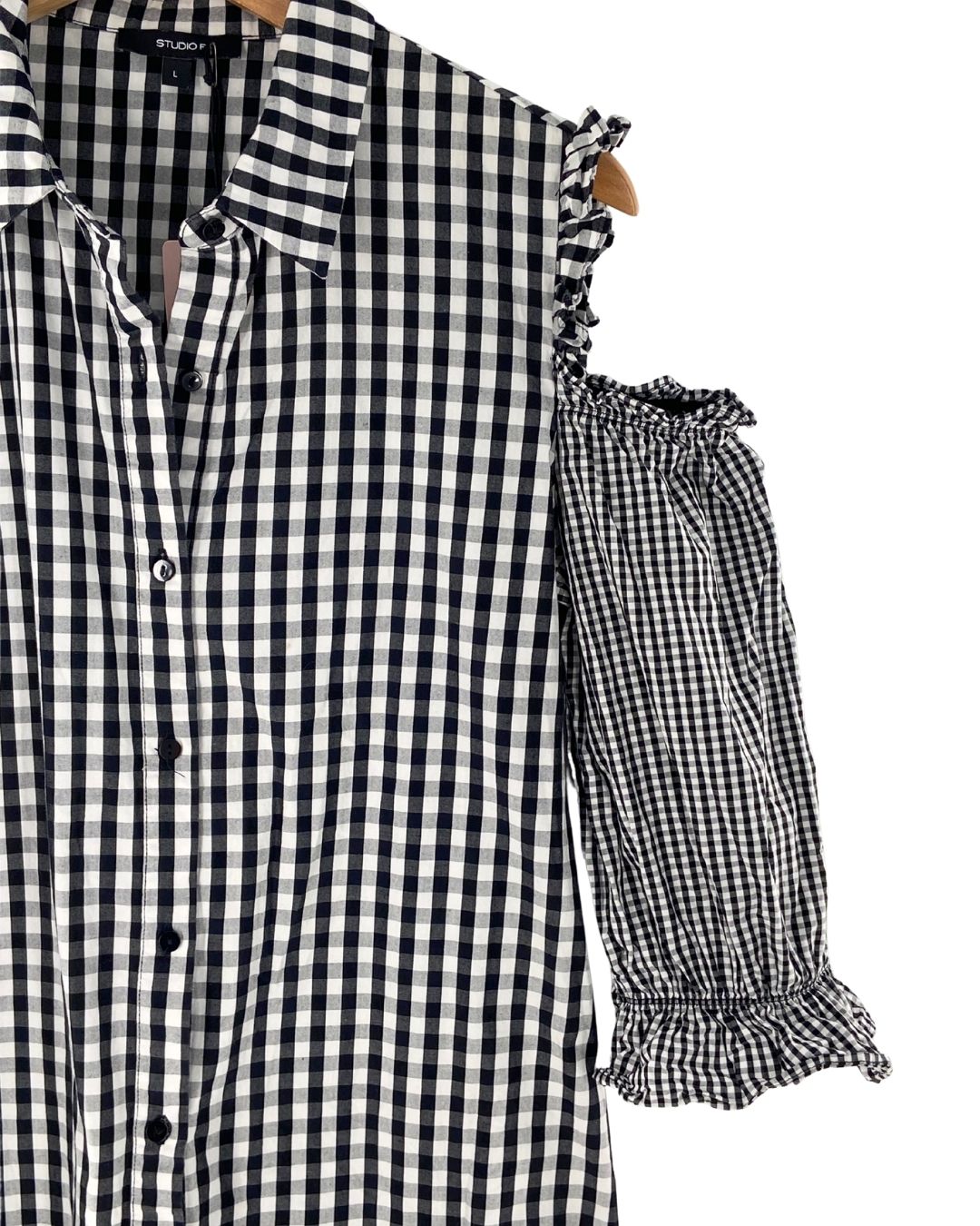 Blusa cut out en hombros print