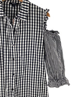 Blusa cut out en hombros print