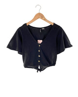 Blusa manga corta encauchada