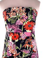 Vestido mini strapless print