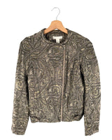 Chaqueta brillante con textura