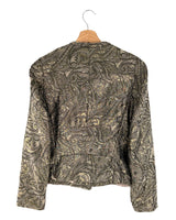 Chaqueta brillante con textura