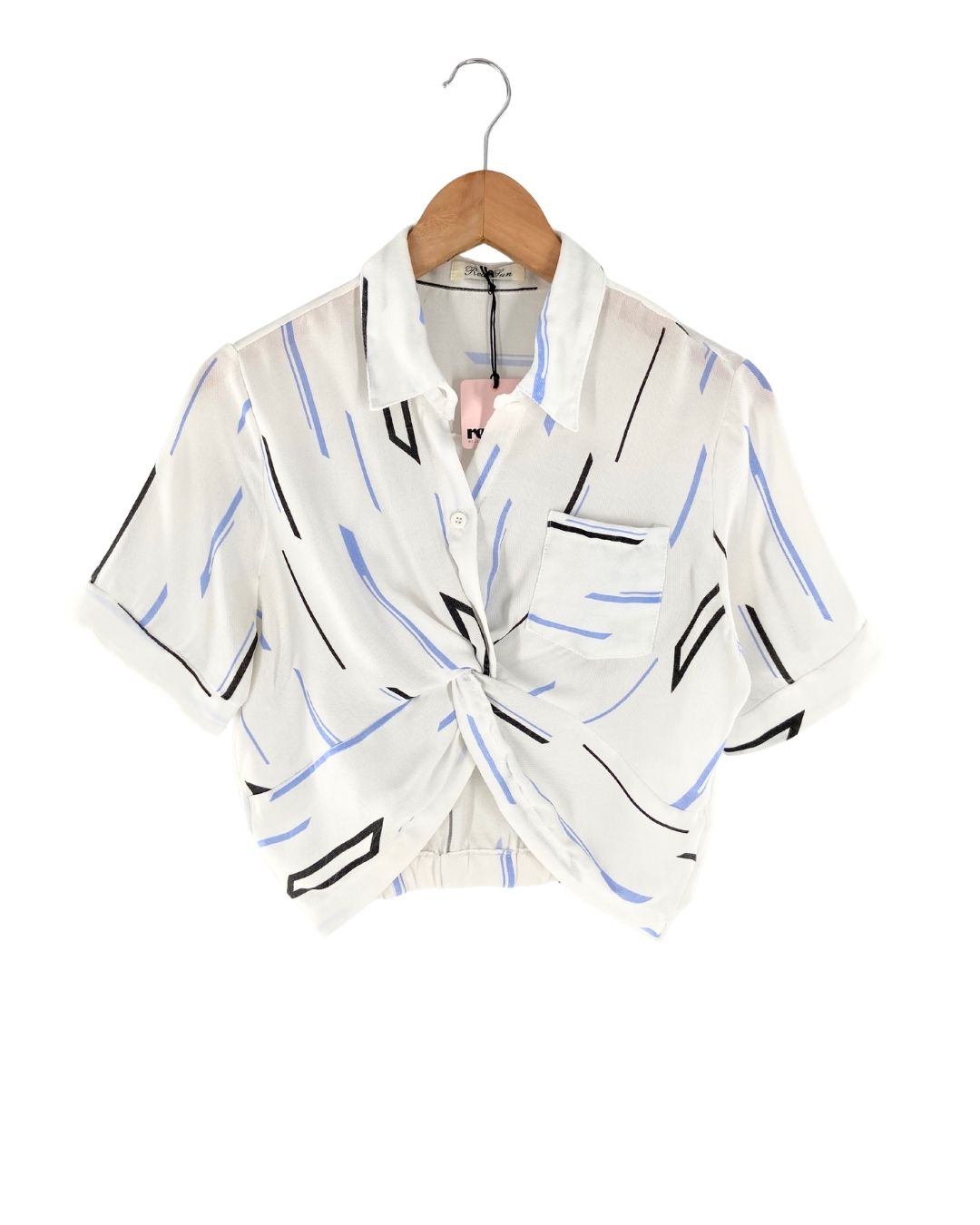 Blusa manga corta a rayas