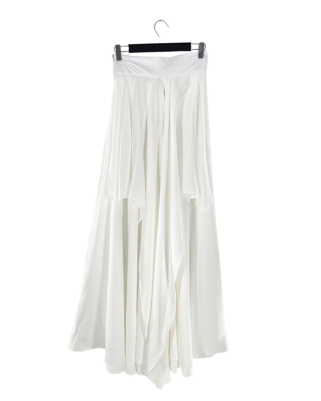 Maxi falda con textura y vuelo