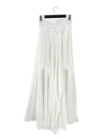 Maxi falda con textura y vuelo