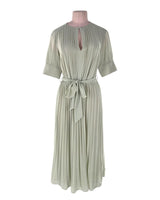 Vestido midi falda plisada