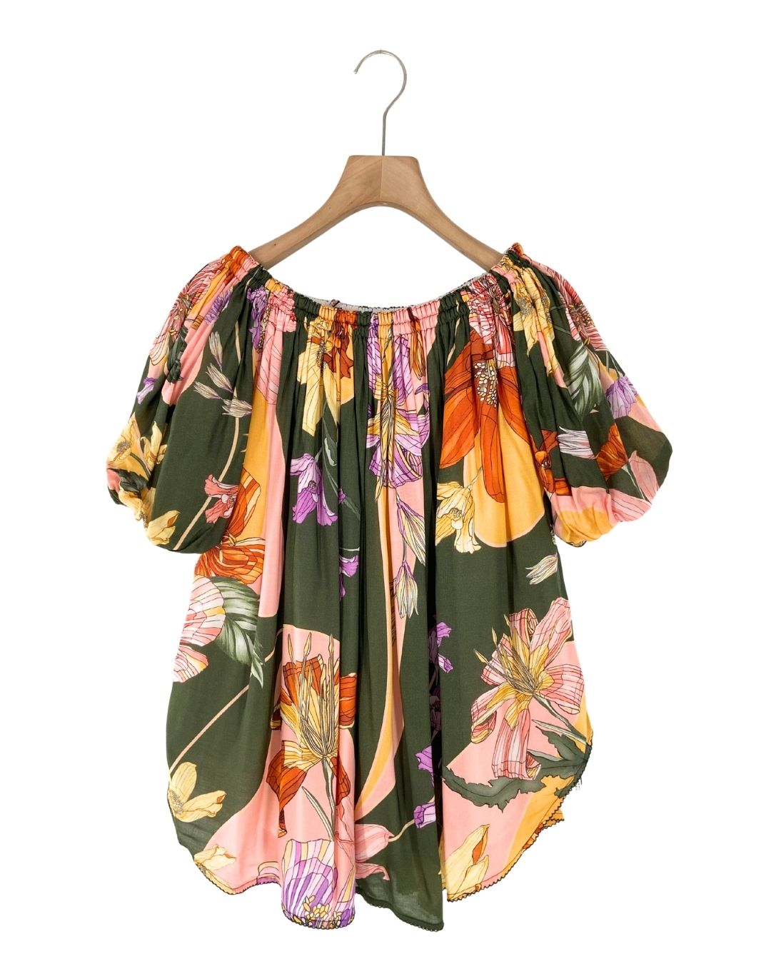 Vestido amplio offshoulder