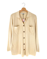 Saco tejido abotonado