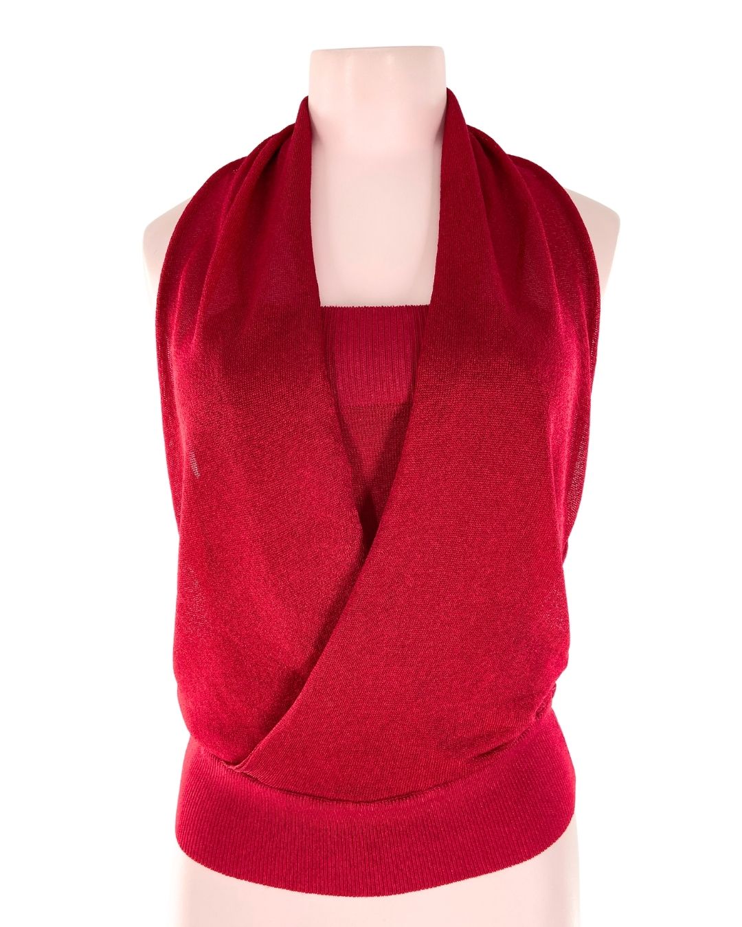 Blusa stretch al cuello