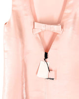 Vestido midi brillante lazo