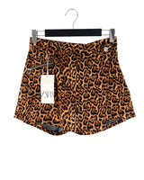 Short mini animal print