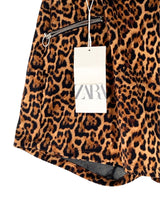 Short mini animal print