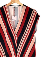 Vestido midi a rayas