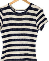 Vestido tejido a franjas