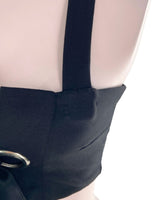 Crop top de tiras cruzado