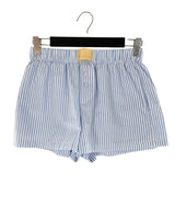 Short mini a rayas encauchado