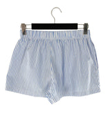 Short mini a rayas encauchado