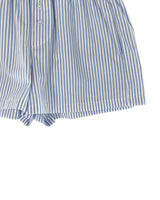 Short mini a rayas encauchado