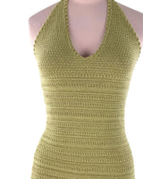 Vestido mini tejido anudado