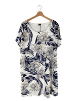 Vestido midi en capas print