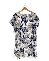 Vestido midi en capas print