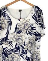 Vestido midi en capas print