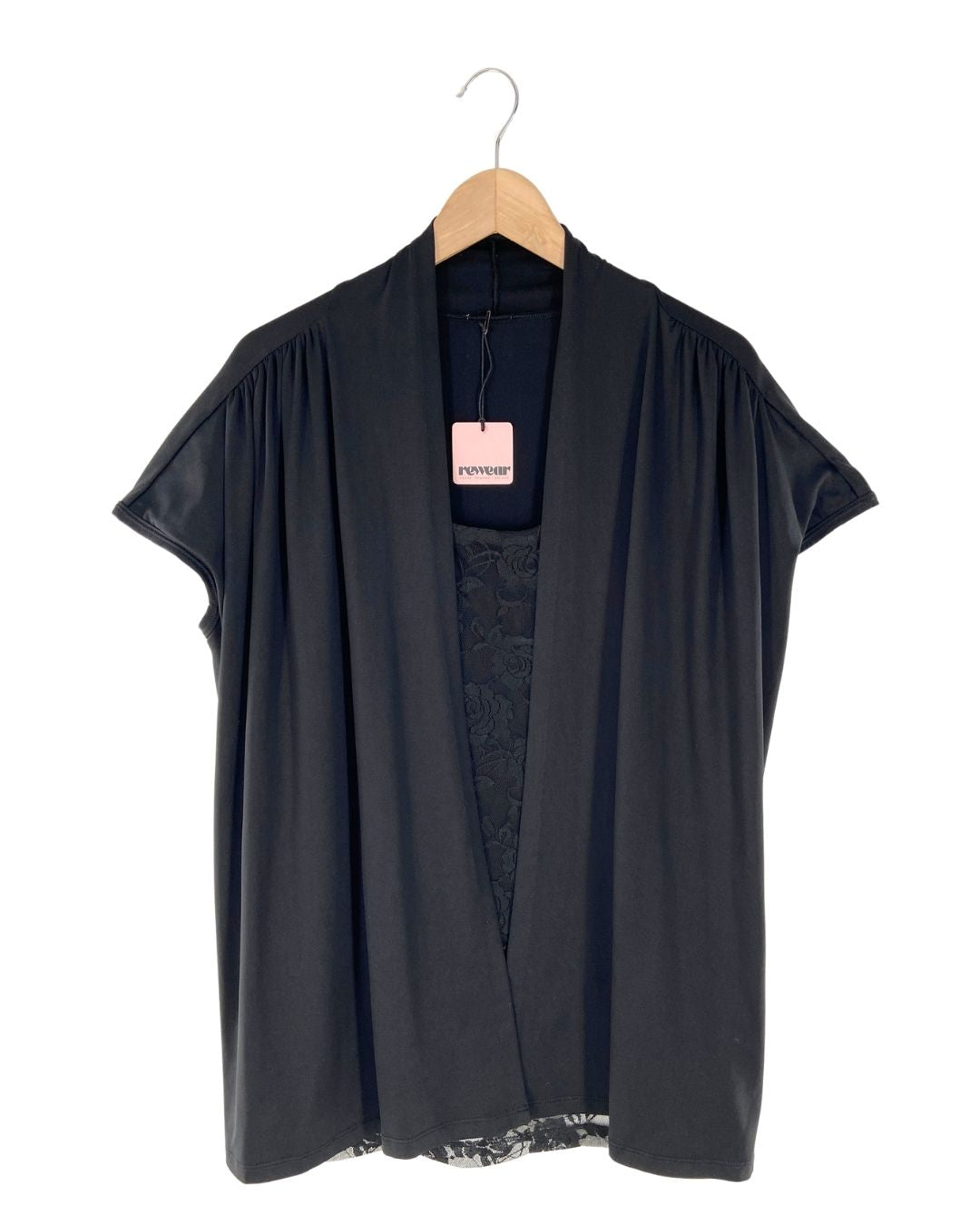 Blusa manga puente con detalle